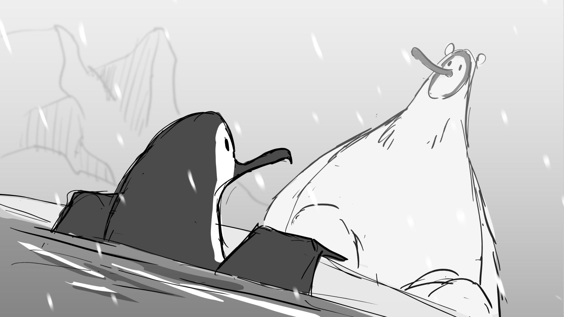 Behind a Cartoon